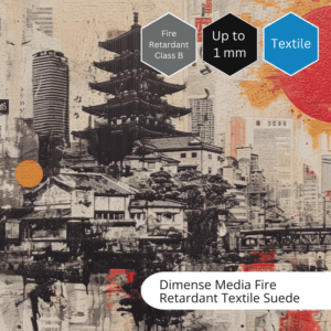 Dimense DS Media 1,6 x 40m Suede Fire Retardant Textile