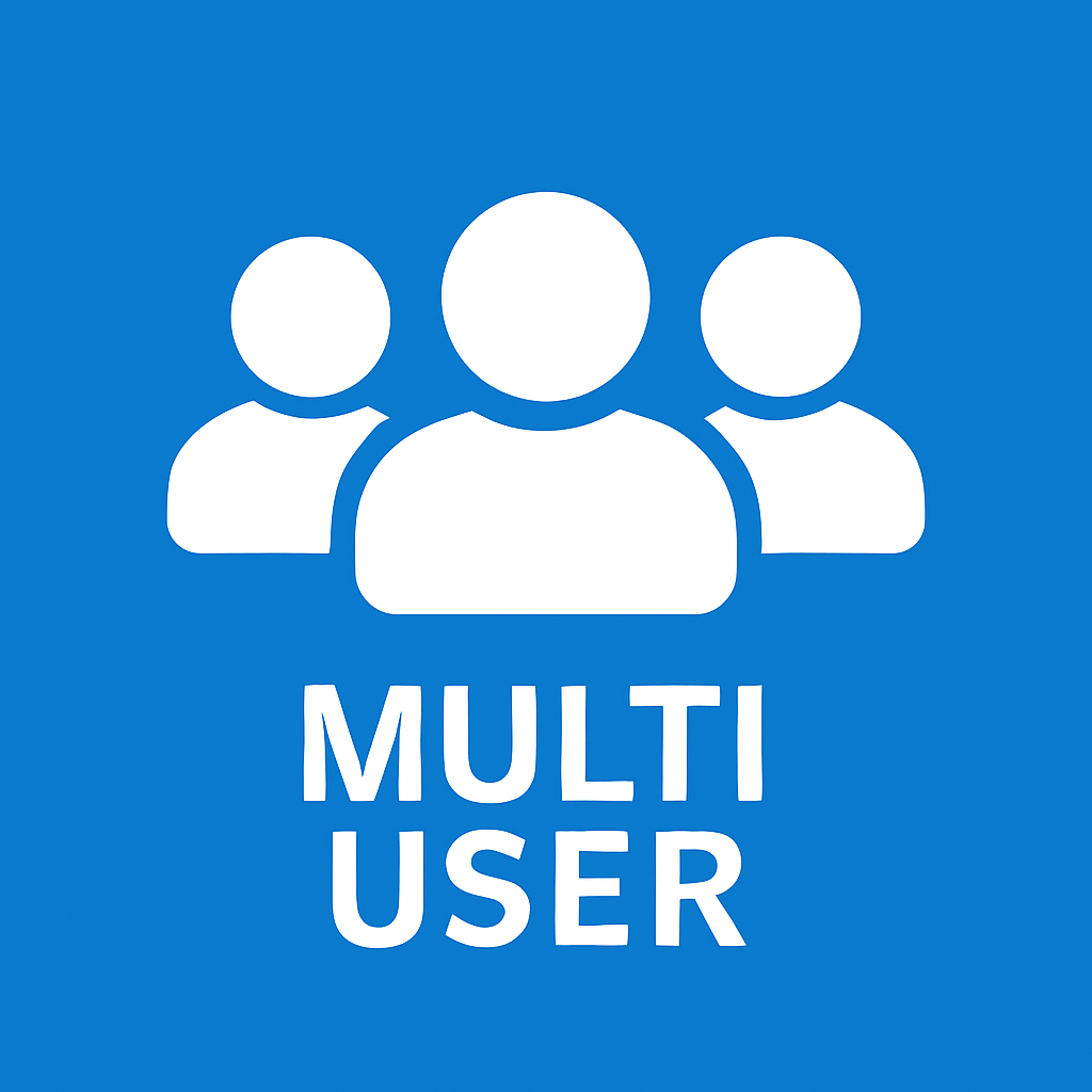 Multi-user access view in Roland DG Connect enabling team collaboration and shared printer management.